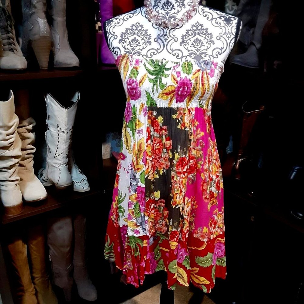 Strapless floral tropical mini by Rue21